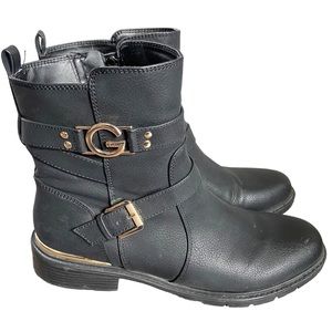 G by GUESS Tobey Black Ankle Boots 9.5 M